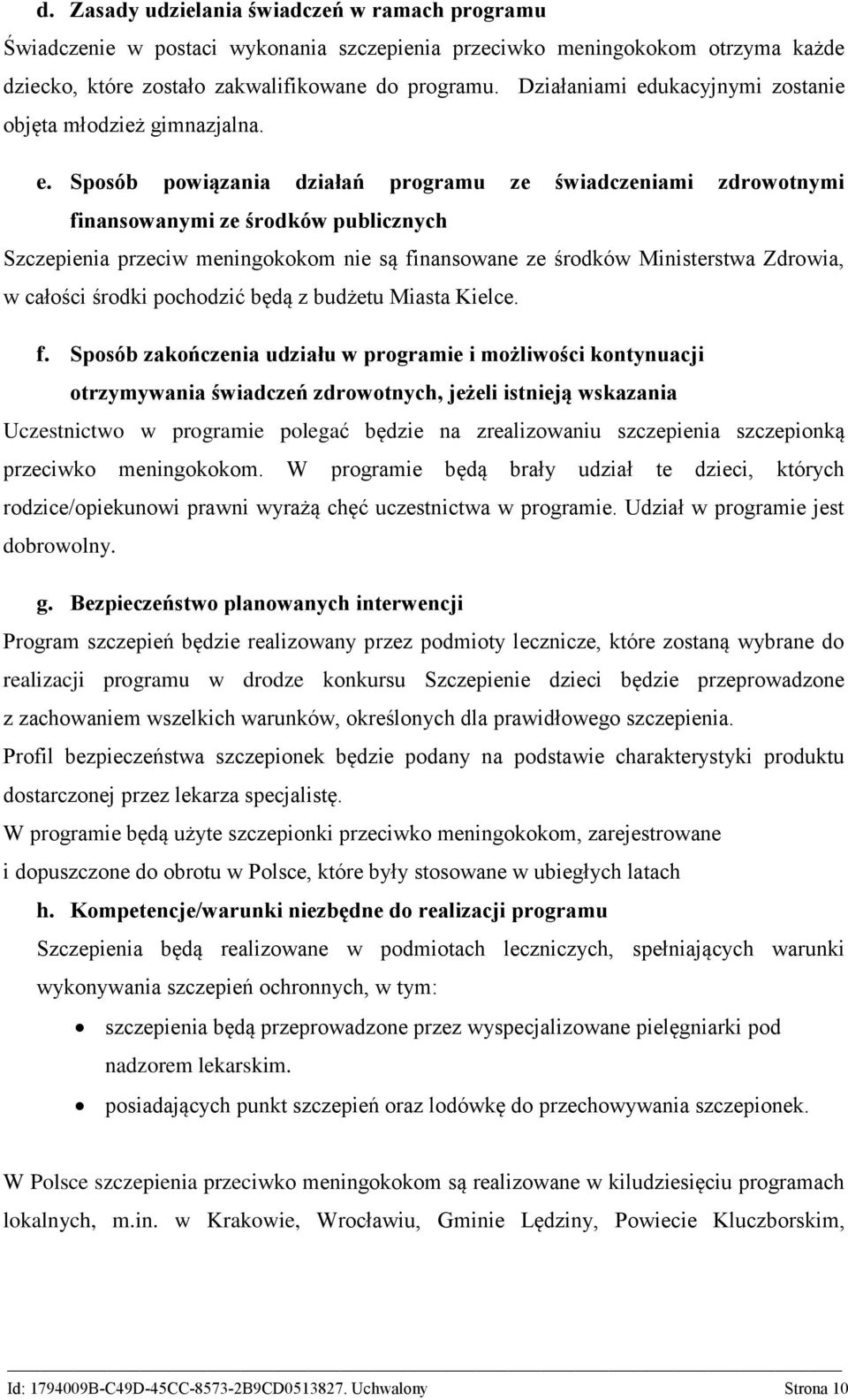 ukacyjnymi zostanie objęta młodzież gimnazjalna. e.