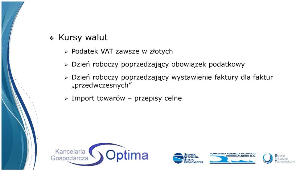 roboczy poprzedzający wystawienie faktury dla