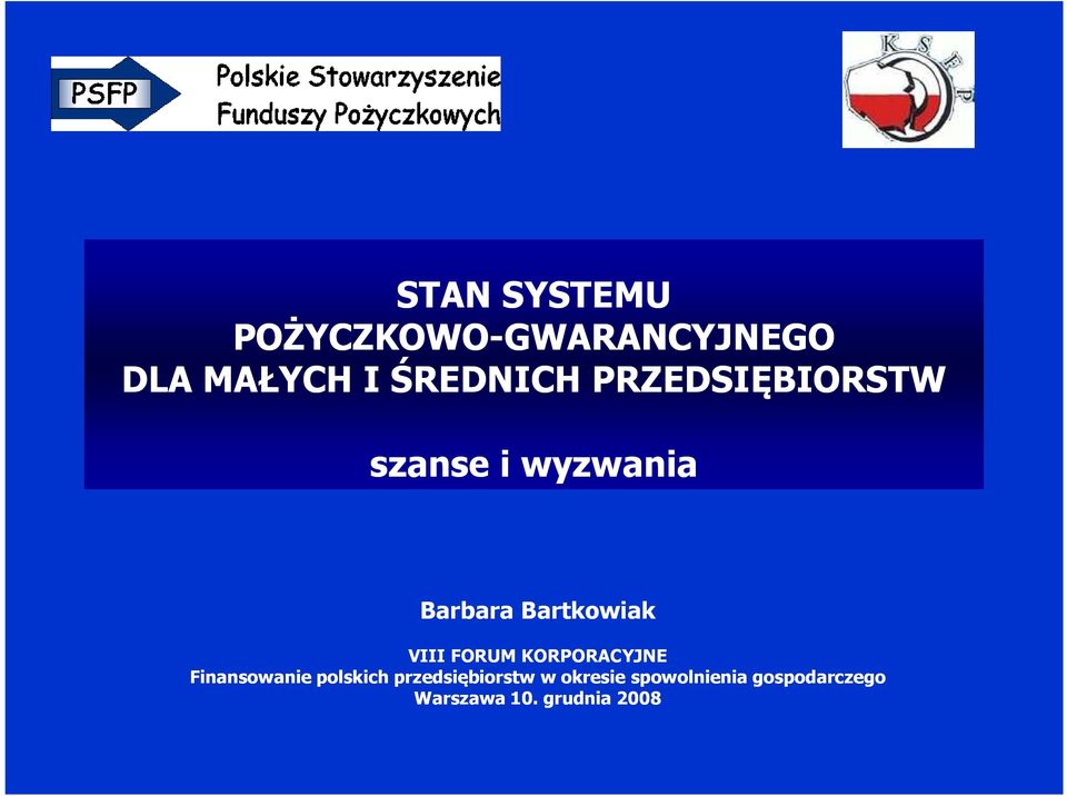 Finansowanie polskich przedsiębiorstw w okresie