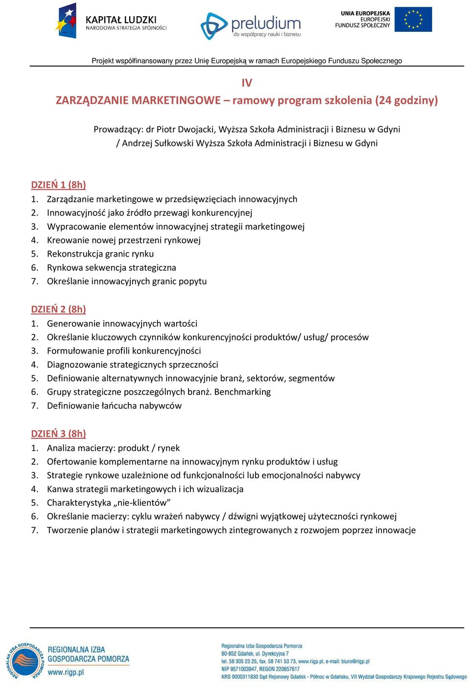 Kreowanie nowej przestrzeni rynkowej 5. Rekonstrukcja granic rynku 6. Rynkowa sekwencja strategiczna 7. Określanie innowacyjnych granic popytu 1. Generowanie innowacyjnych wartości 2.