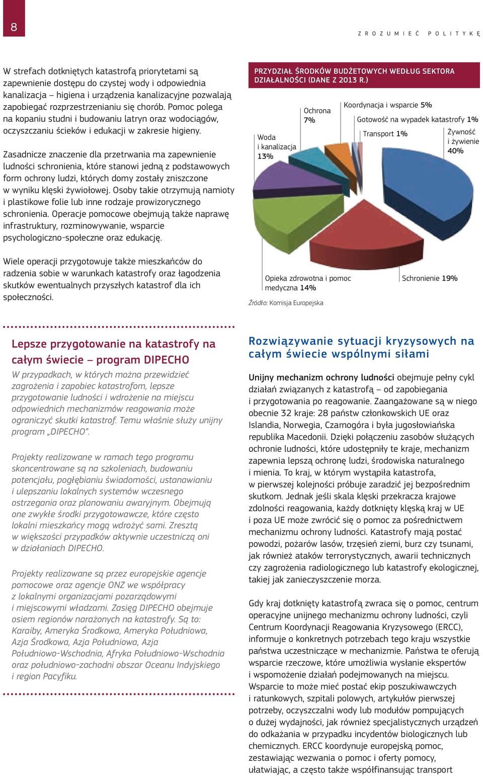 Zasadnicze znaczenie dla przetrwania ma zapewnienie ludności schronienia, które stanowi jedną z podstawowych form ochrony ludzi, których domy zostały zniszczone w wyniku klęski żywiołowej.