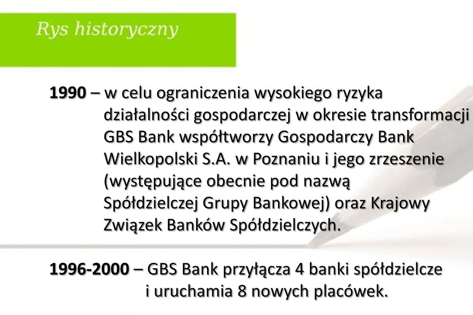 w Poznaniu i jego zrzeszenie (występujące obecnie pod nazwą Spółdzielczej Grupy Bankowej)