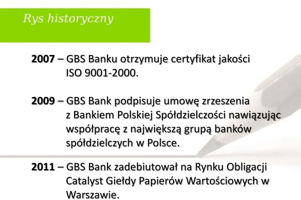 nawiązując współpracę z największą grupą banków spółdzielczych w Polsce.
