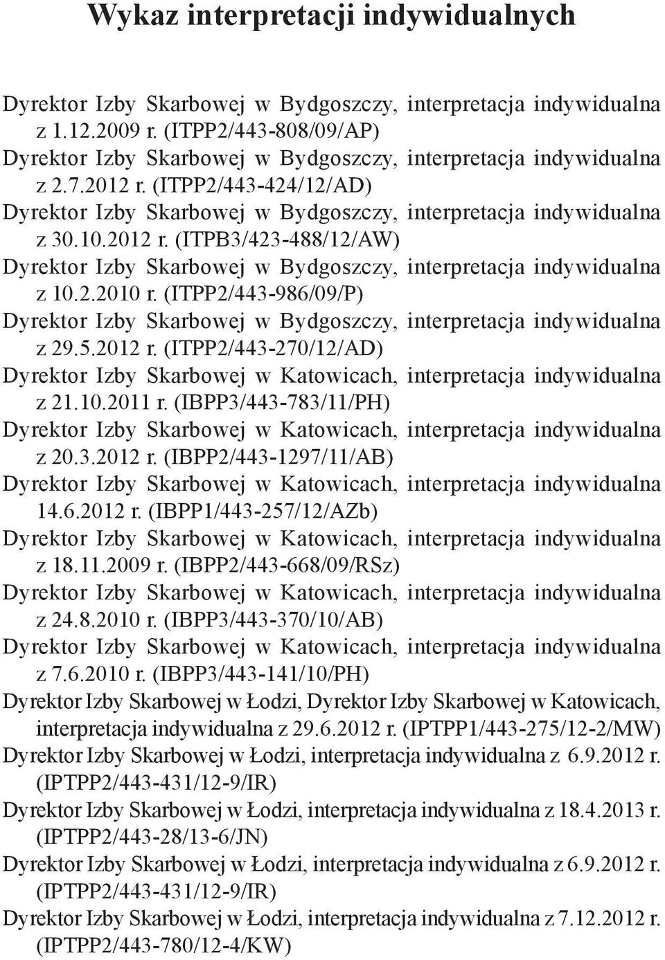 2012 r. (ITPB3/423-488/12/AW) Dyrektor Izby Skarbowej w Bydgoszczy, interpretacja indywidualna z 10.2.2010 r.
