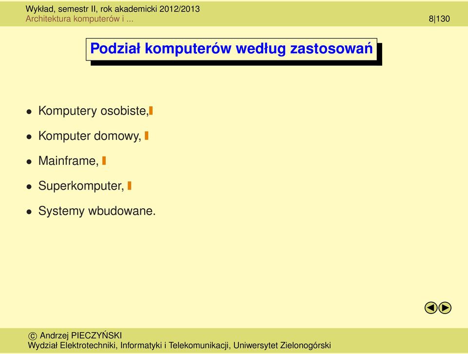 zastosowań Komputery osobiste,