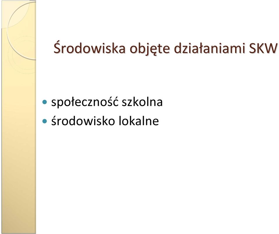 SKW społeczność