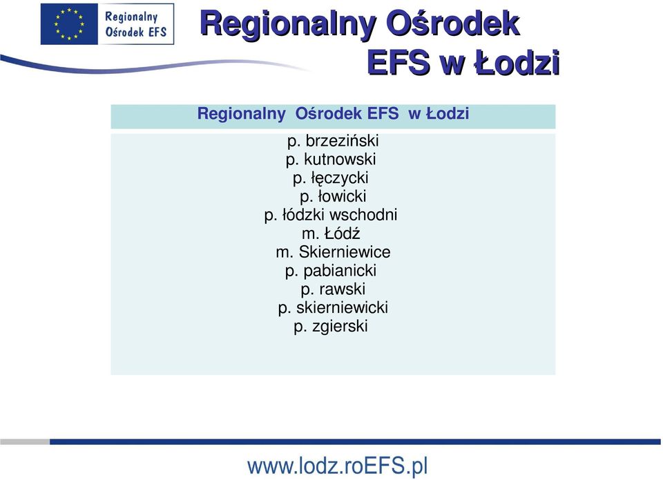 łęczycki p. łowicki p. łódzki wschodni m. Łódź m.