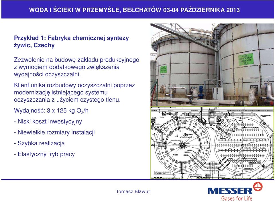 Klient unika rozbudowy oczyszczalni poprzez modernizację istniejącego systemu oczyszczania z użyciem