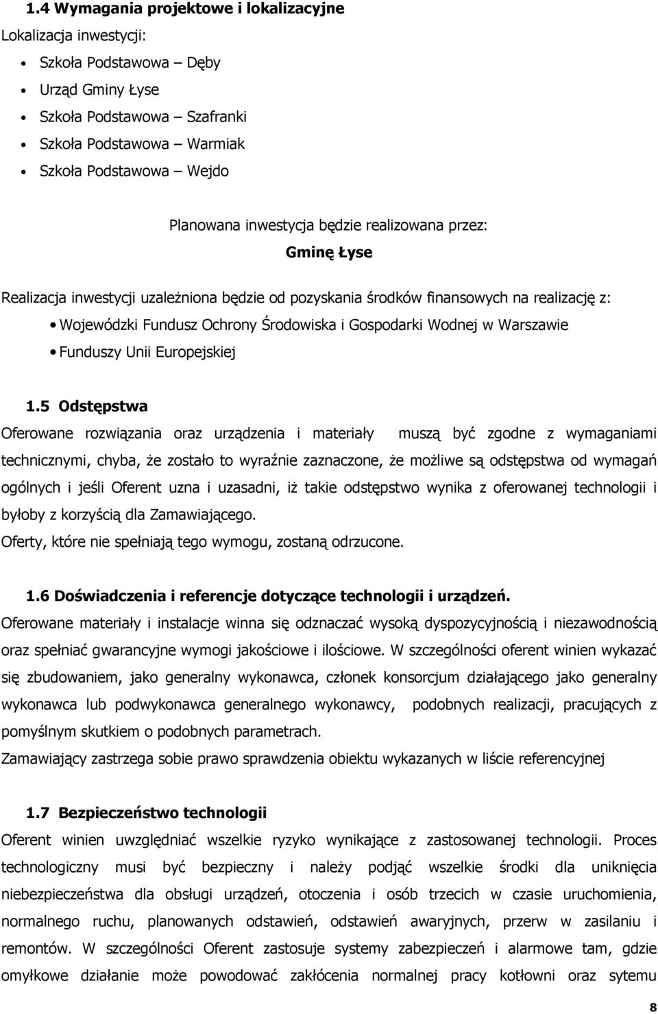 Warszawie Funduszy Unii Europejskiej 1.