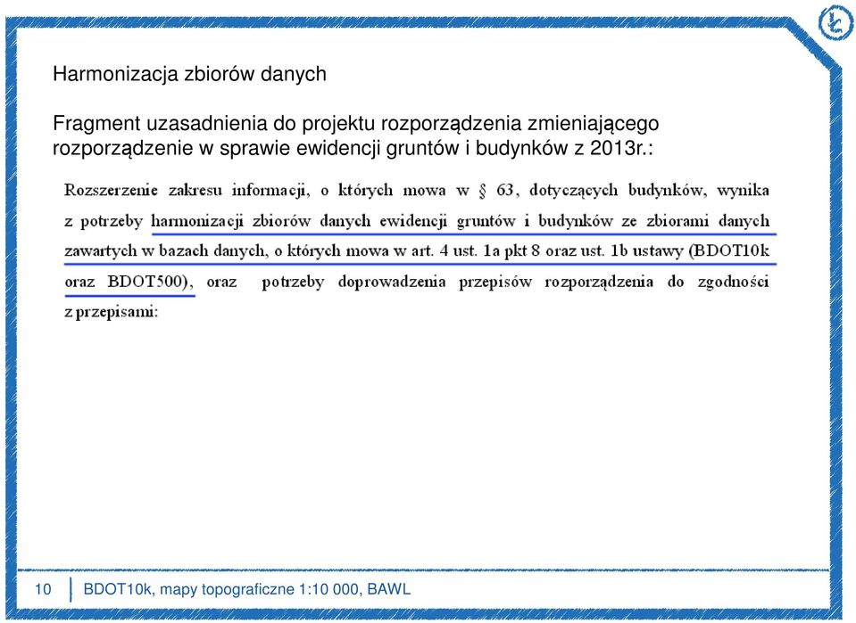 rozporządzenie w sprawie ewidencji gruntów i