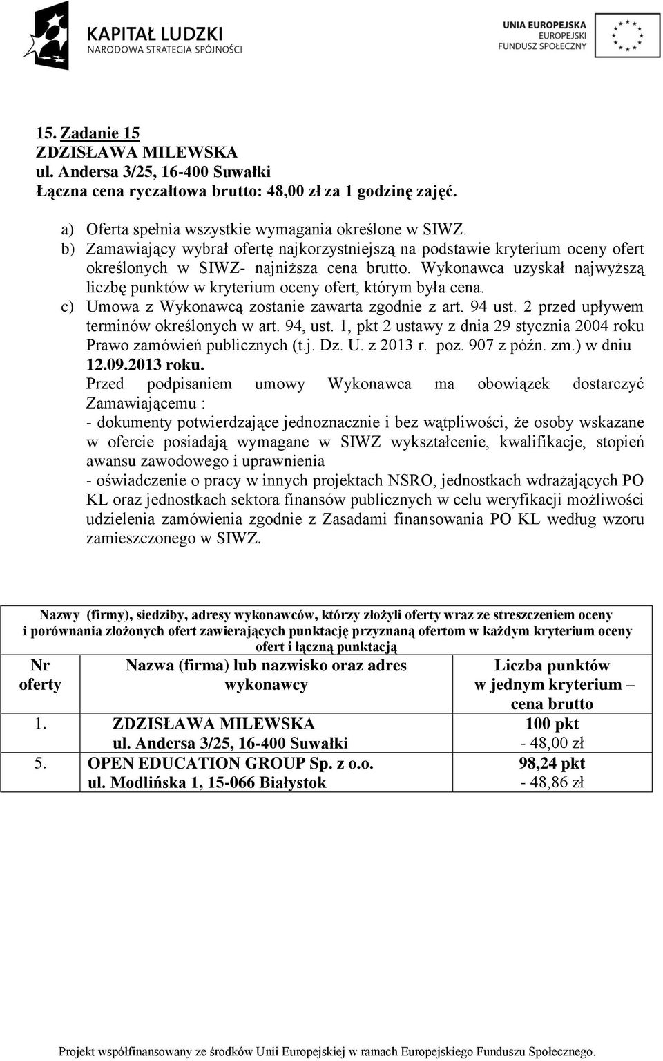 ryczałtowa brutto: 48,00 zł za 1 