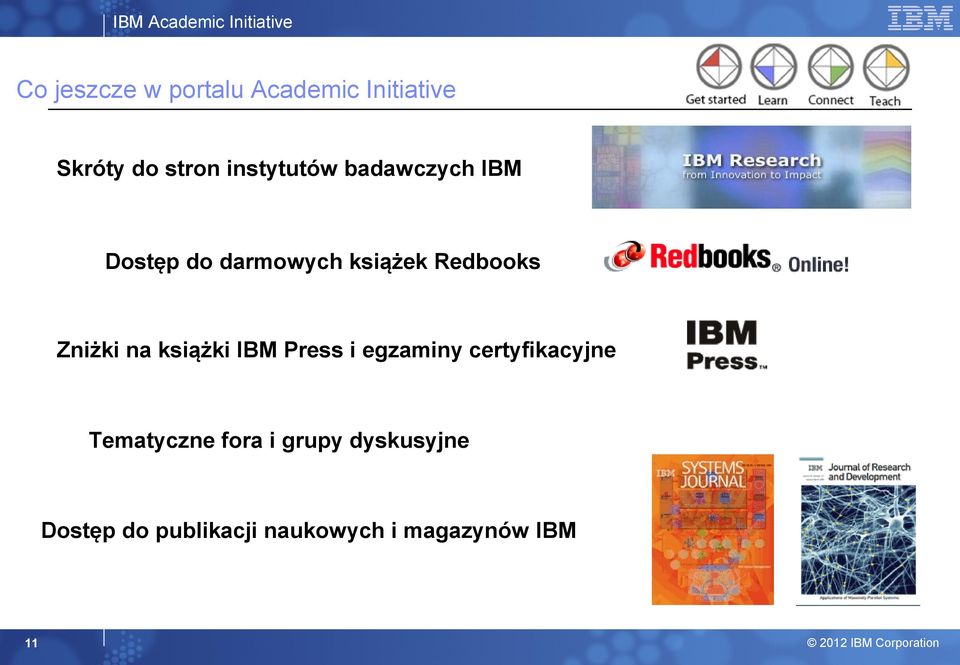 Zniżki na książki IBM Press i egzaminy certyfikacyjne Tematyczne