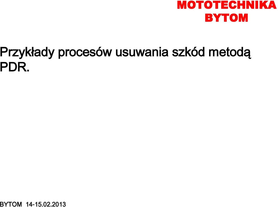 usuwania szkód