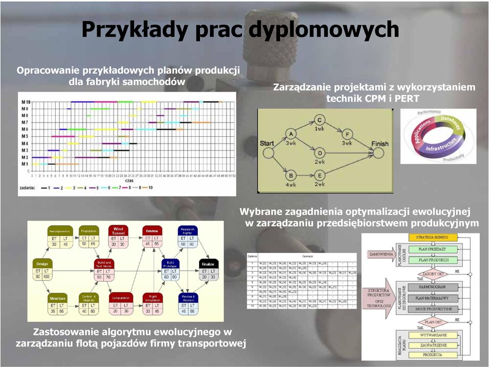 zagadnienia optymalizacji ewolucyjnej w zarządzaniu przedsiębiorstwem