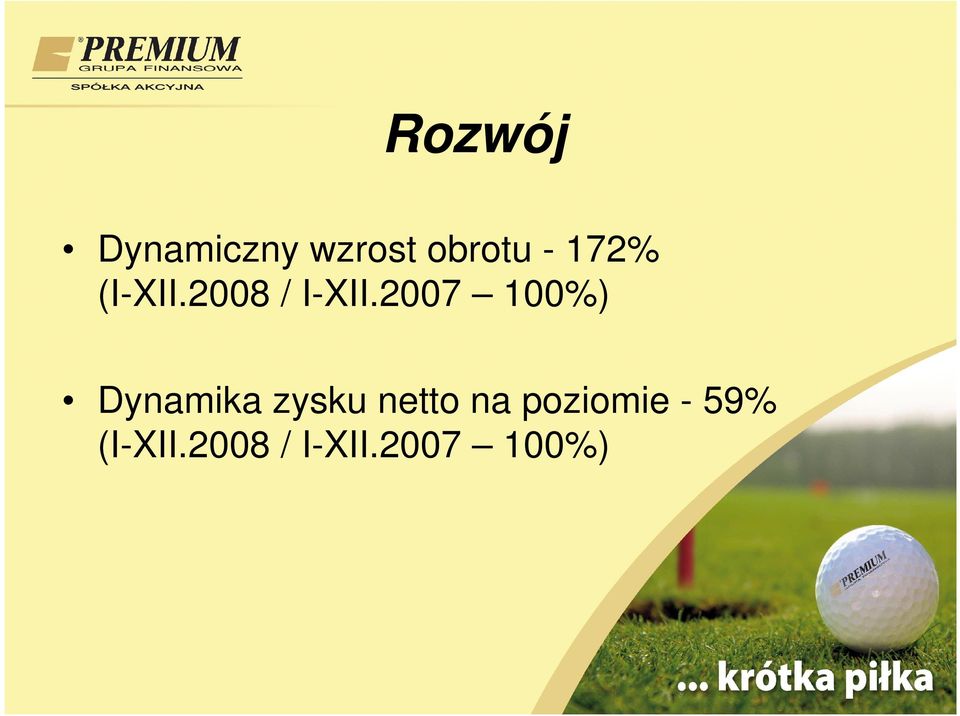 2007 100%) Dynamika zysku netto na