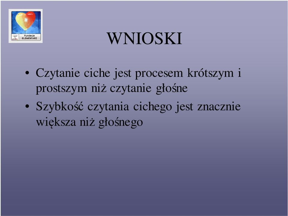 czytanie głośne Szybkość czytania
