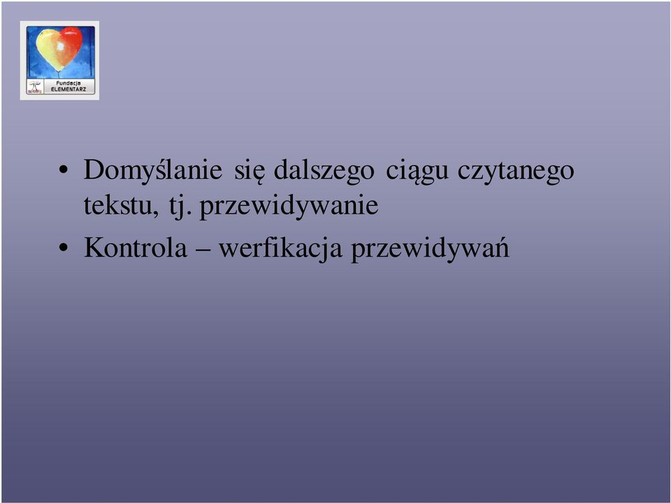 tj. przewidywanie