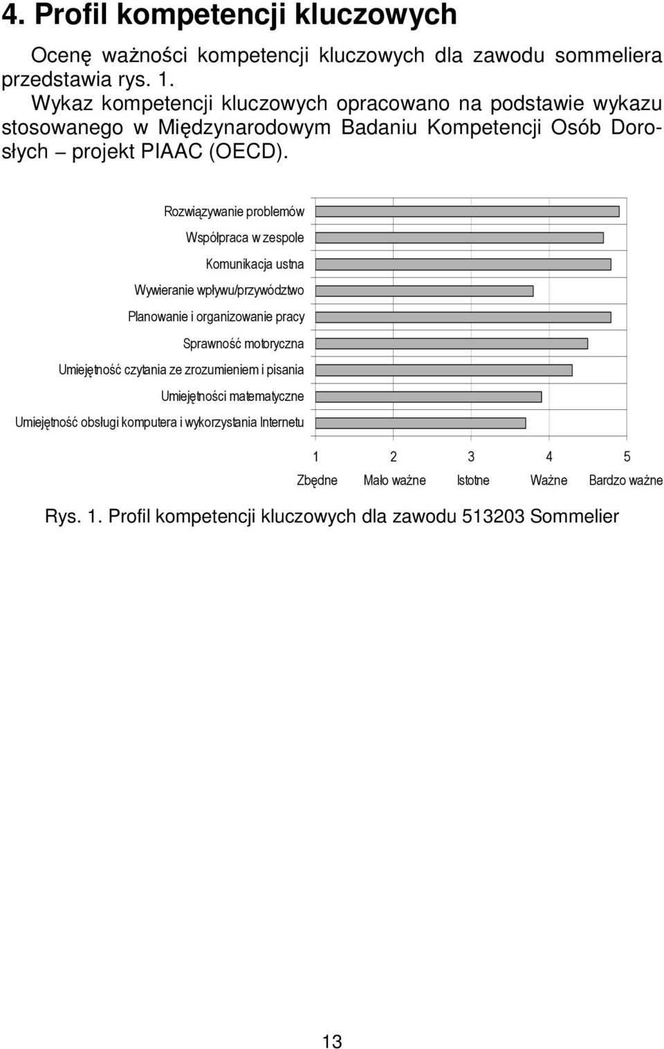 Rozwiązywanie problemów Współpraca w zespole Komunikacja ustna Wywieranie wpływu/przywództwo Planowanie i organizowanie pracy Sprawność motoryczna Umiejętność