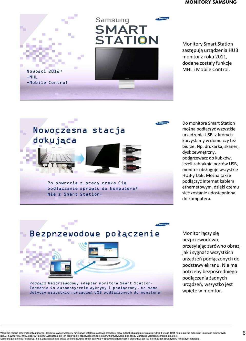 drukarka, skaner, dysk zewnętrzny, podgrzewacz do kubków, jeżeli zabraknie portów USB, monitor obsługuje wszystkie HUB-y USB.