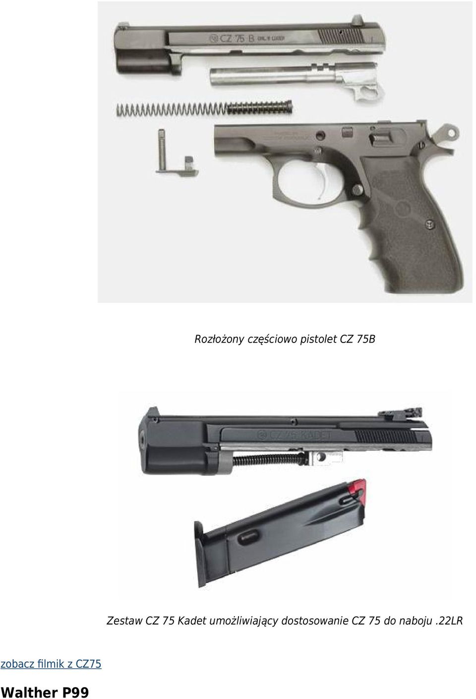 umożliwiający dostosowanie CZ 75