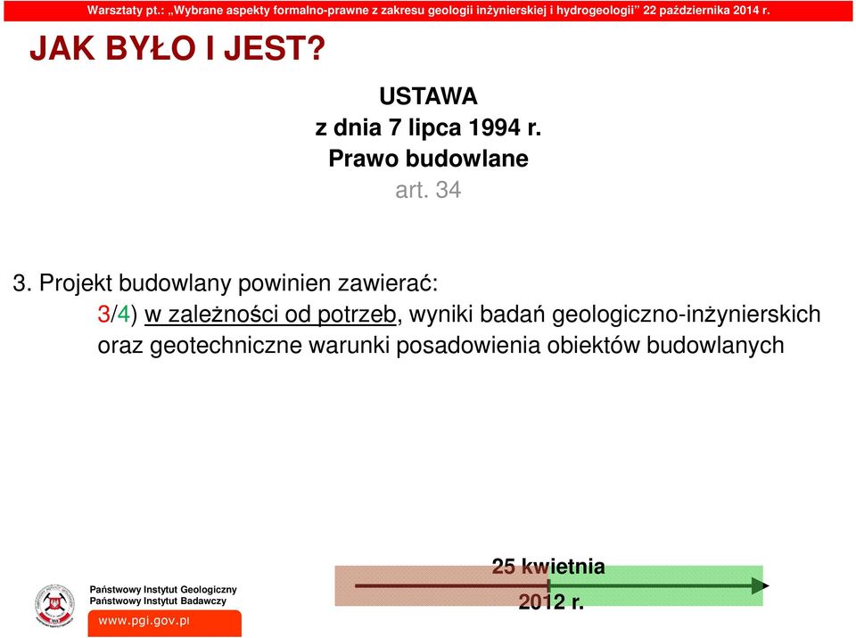 Projekt budowlany powinien zawierać: 3/4) w zależności od