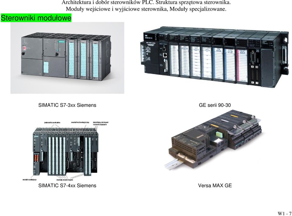 Sterowniki modułowe SIMATIC S7-3xx