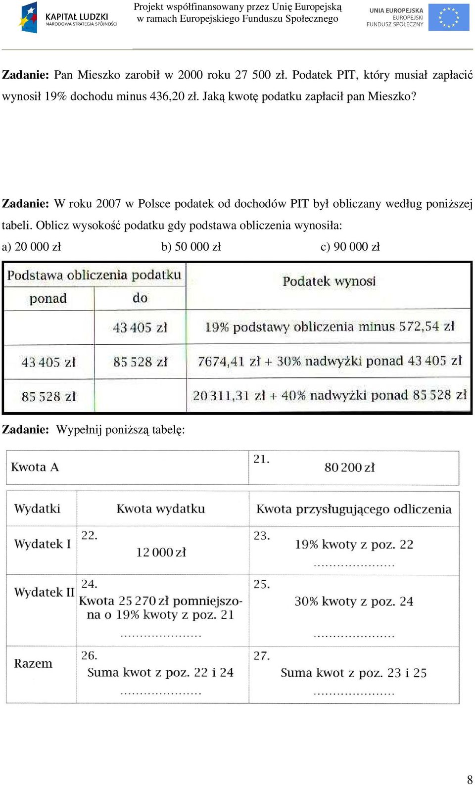 Jaką kwotę podatku zapłacił pan Mieszko?