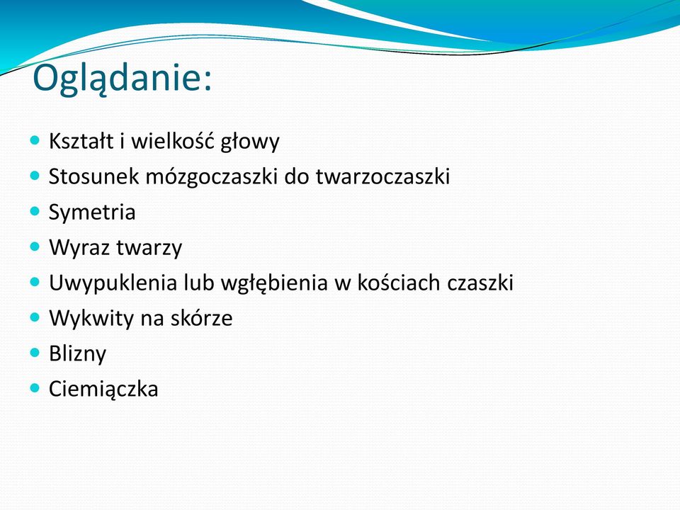twarzy Uwypuklenia lub wgłębienia w kościach