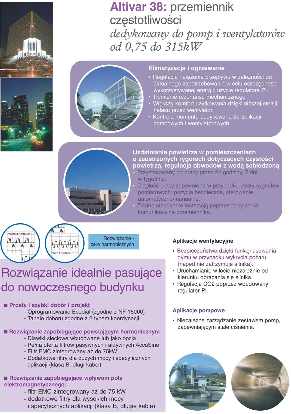 Kontrola momentu dedykowana do aplikacji pompowych i wentylatorowych.