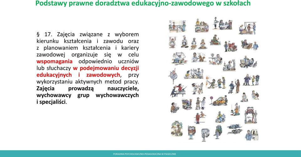 zawodowej organizuje się w celu wspomagania odpowiednio uczniów lub słuchaczy w podejmowaniu decyzji