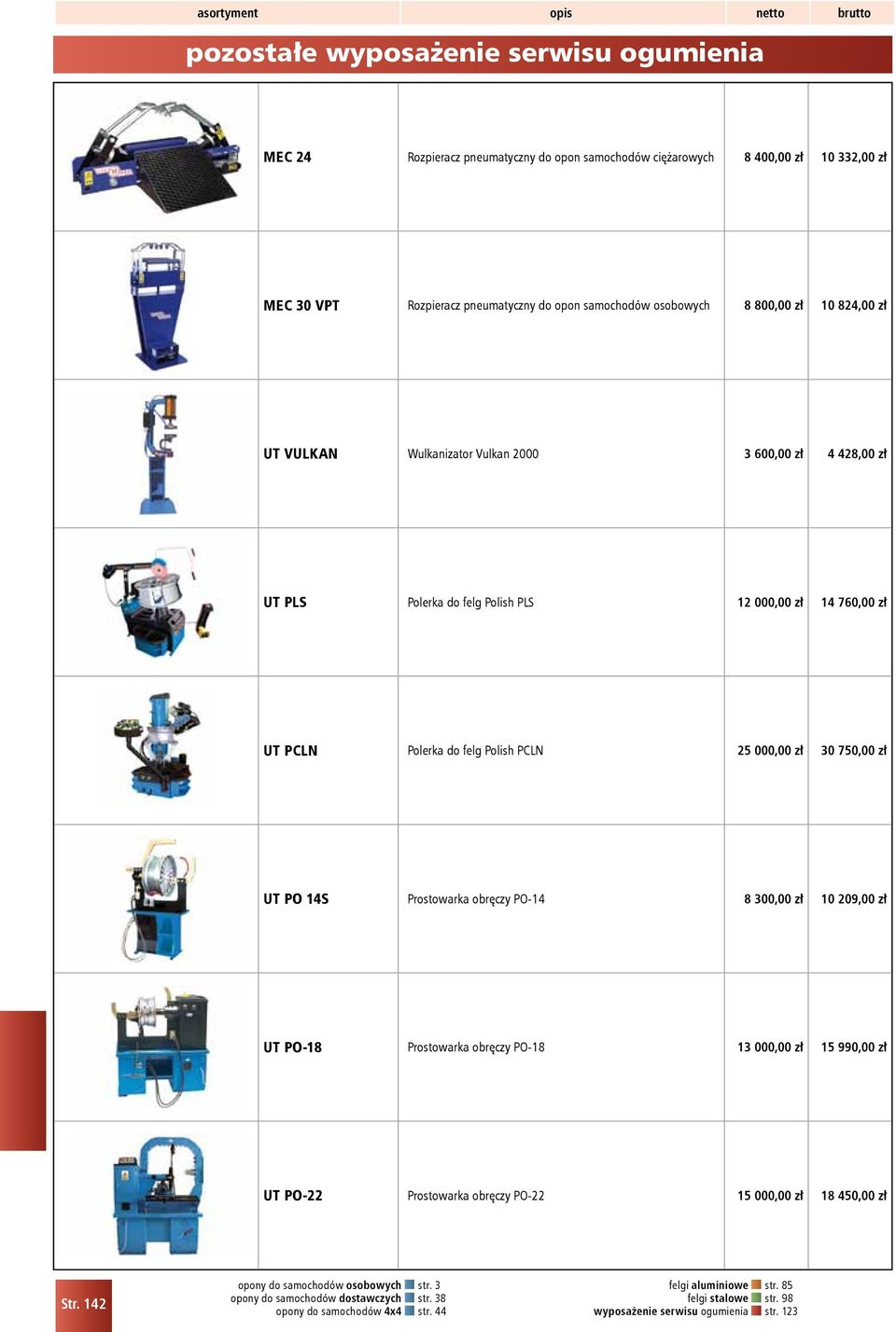 Polish PCLN 25 000,00 zł 30 750,00 zł UT PO 14S Prostowarka obręczy PO-14 8 300,00 zł 10 209,00 zł UT PO-18 Prostowarka obręczy PO-18 13 000,00 zł 15 990,00 zł UT PO-22 Prostowarka obręczy PO-22 15