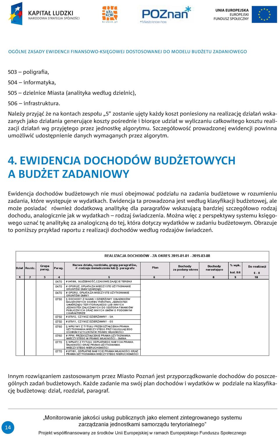 kosztu realizacji działań wg przyjętego przez jednostkę algorytmu. Szczegółowość prowadzonej ewidencji powinna umożliwić udostępnienie danych wymaganych przez algorytm. 4.