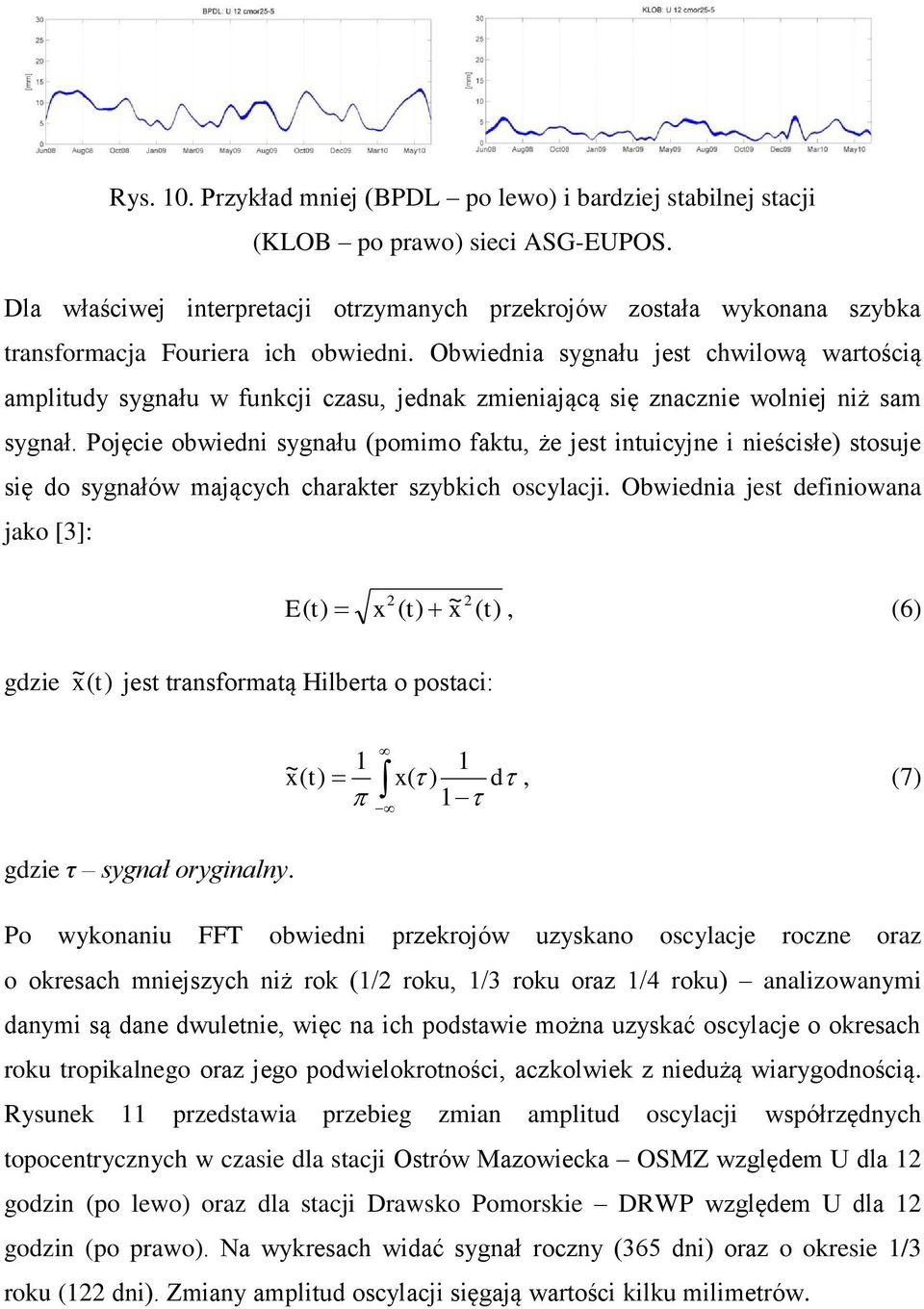 Obwiednia sygnału jest chwilową wartością amplitudy sygnału w funkcji czasu, jednak zmieniającą się znacznie wolniej niż sam sygnał.