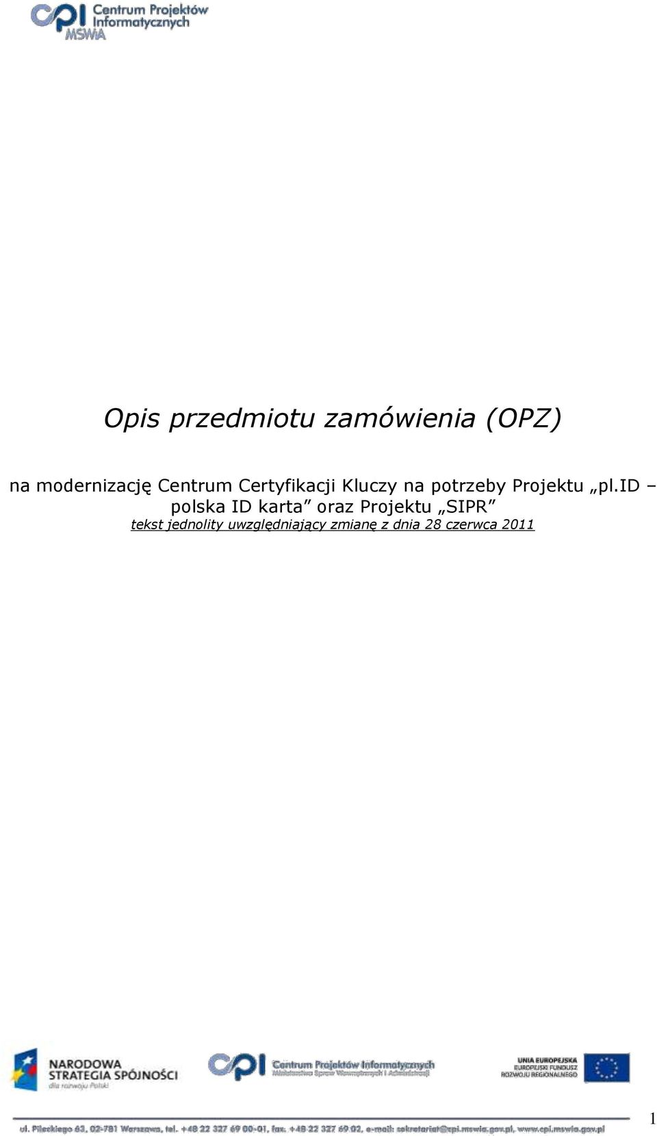 pl.id plska ID karta raz Prjektu SIPR tekst