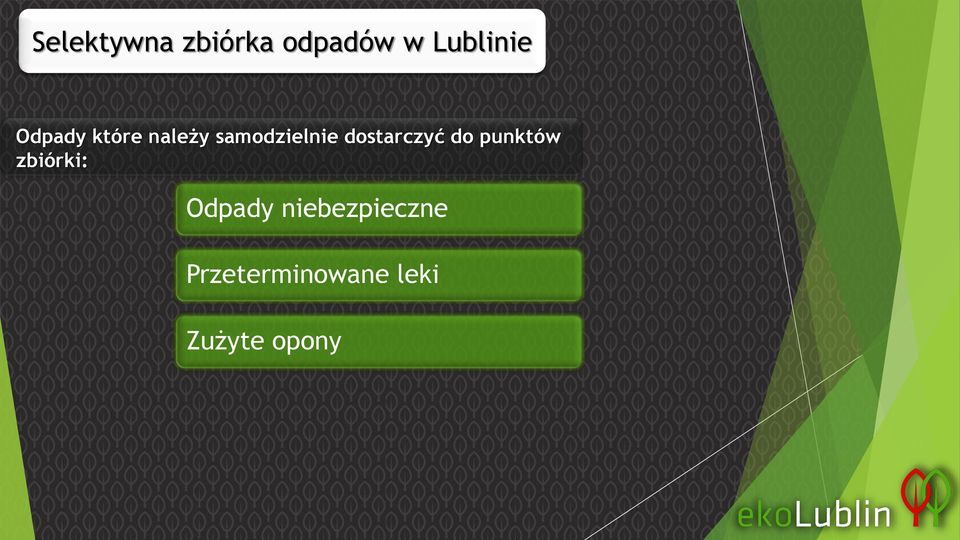 punktów zbiórki: Odpady