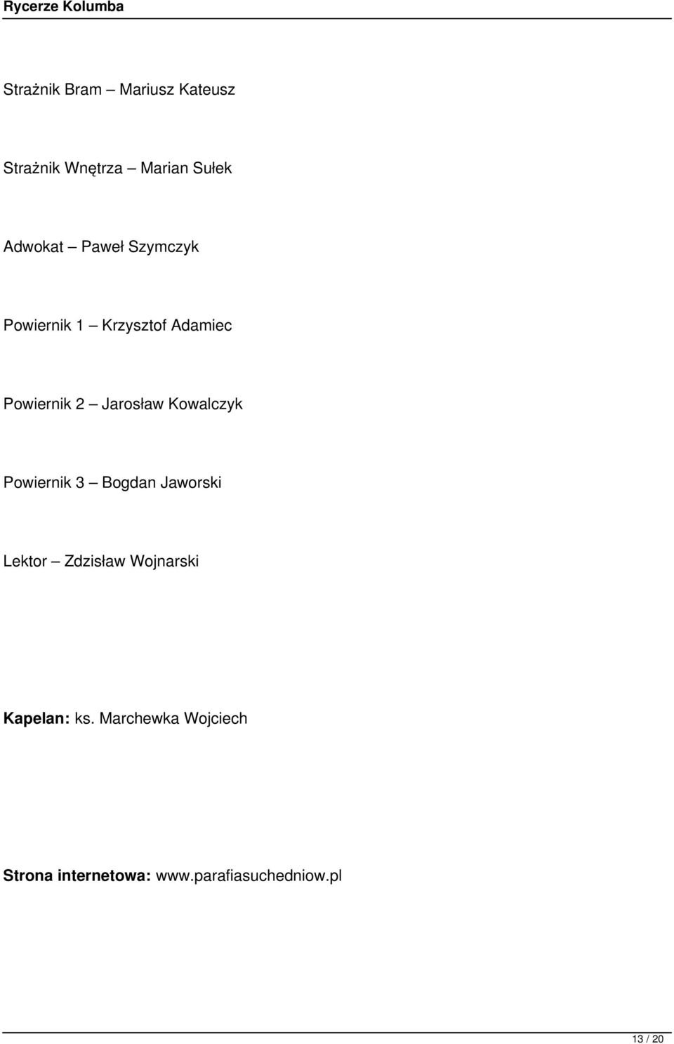 Kowalczyk Powiernik 3 Bogdan Jaworski Lektor Zdzisław Wojnarski