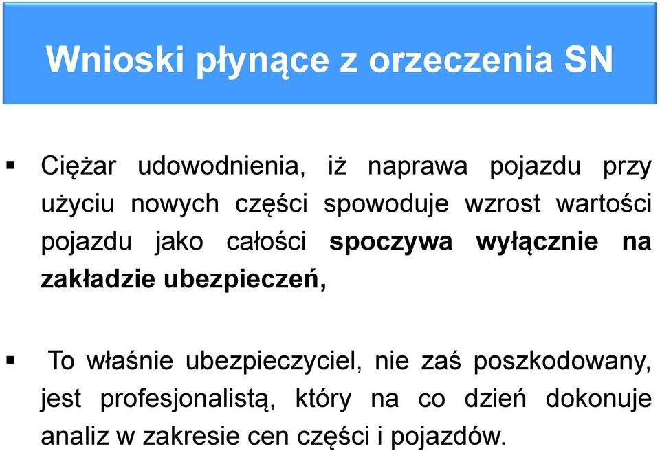 wyłącznie na zakładzie ubezpieczeń, To właśnie ubezpieczyciel, nie zaś