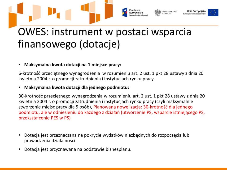 2 ust. 1 pkt 28 ustawy z dnia 20 kwietnia 2004 r.