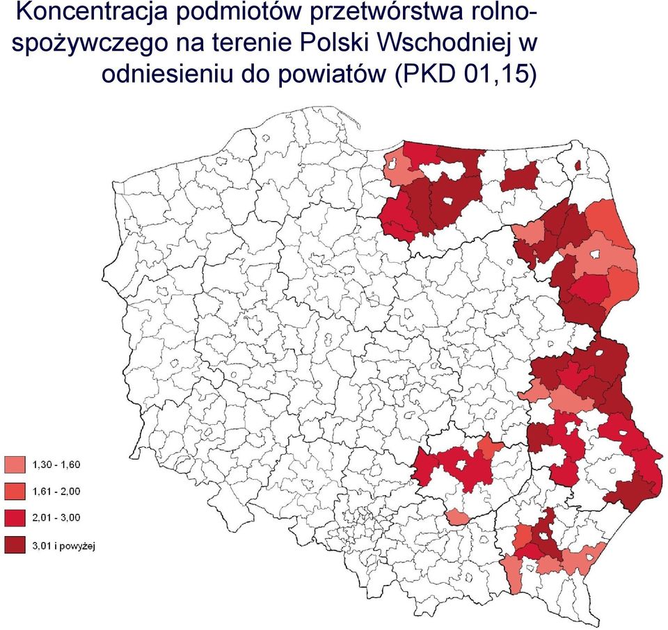 na terenie Polski Wschodniej