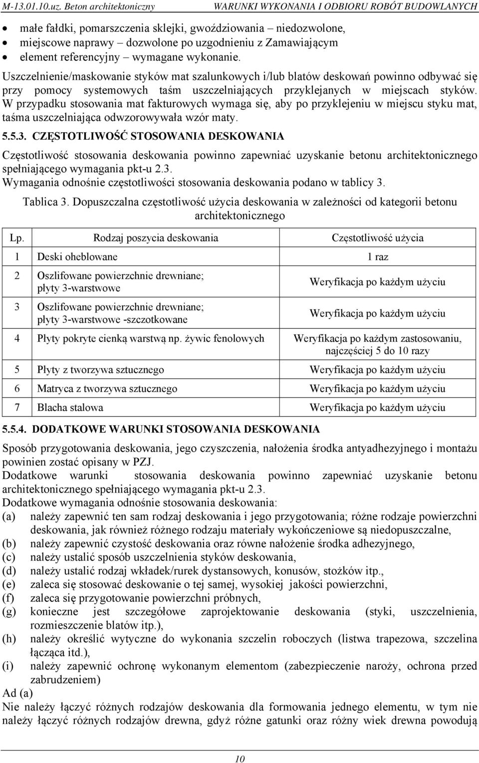 referencyjny wymagane wykonanie.