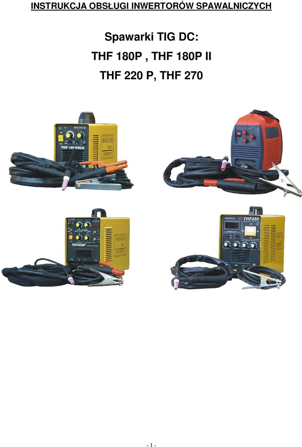 Spawarki TIG DC: THF 180P,