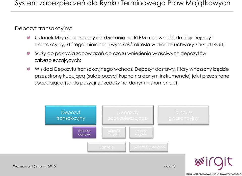 zabezpieczających; W skład u transakcyjnego wchodzi, który wnoszony będzie przez stronę kupującą (saldo pozycji