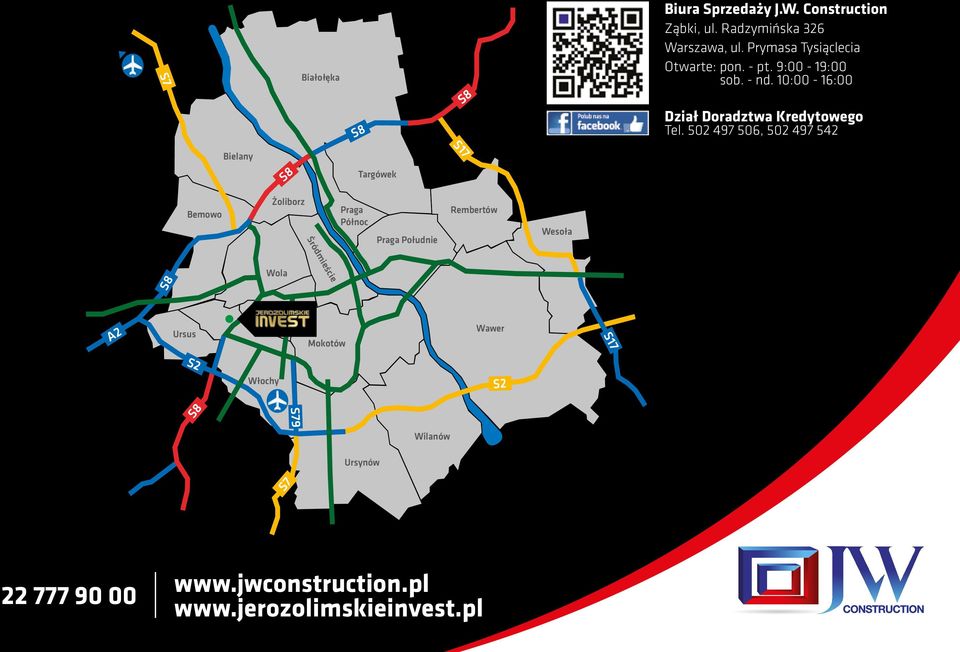10:00-16:00 S8 S8 Dział Doradztwa Kredytowego Tel.