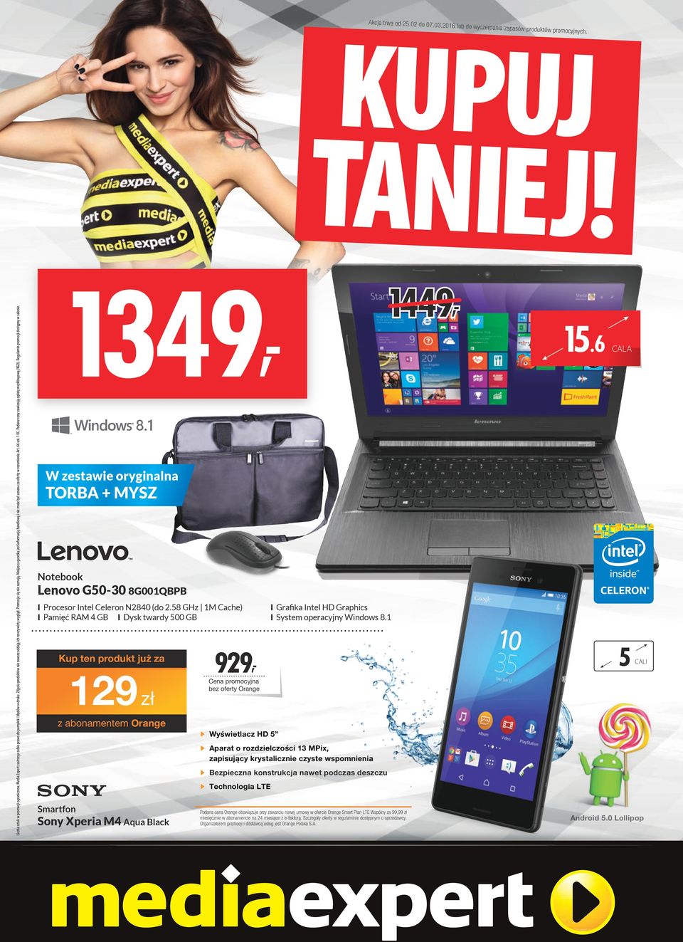 Podane ceny zawierają opłatę recyklingową (KGO). Regulamin promocji dostępny w salonie. TNIEJ! 1349, 1449, 15.