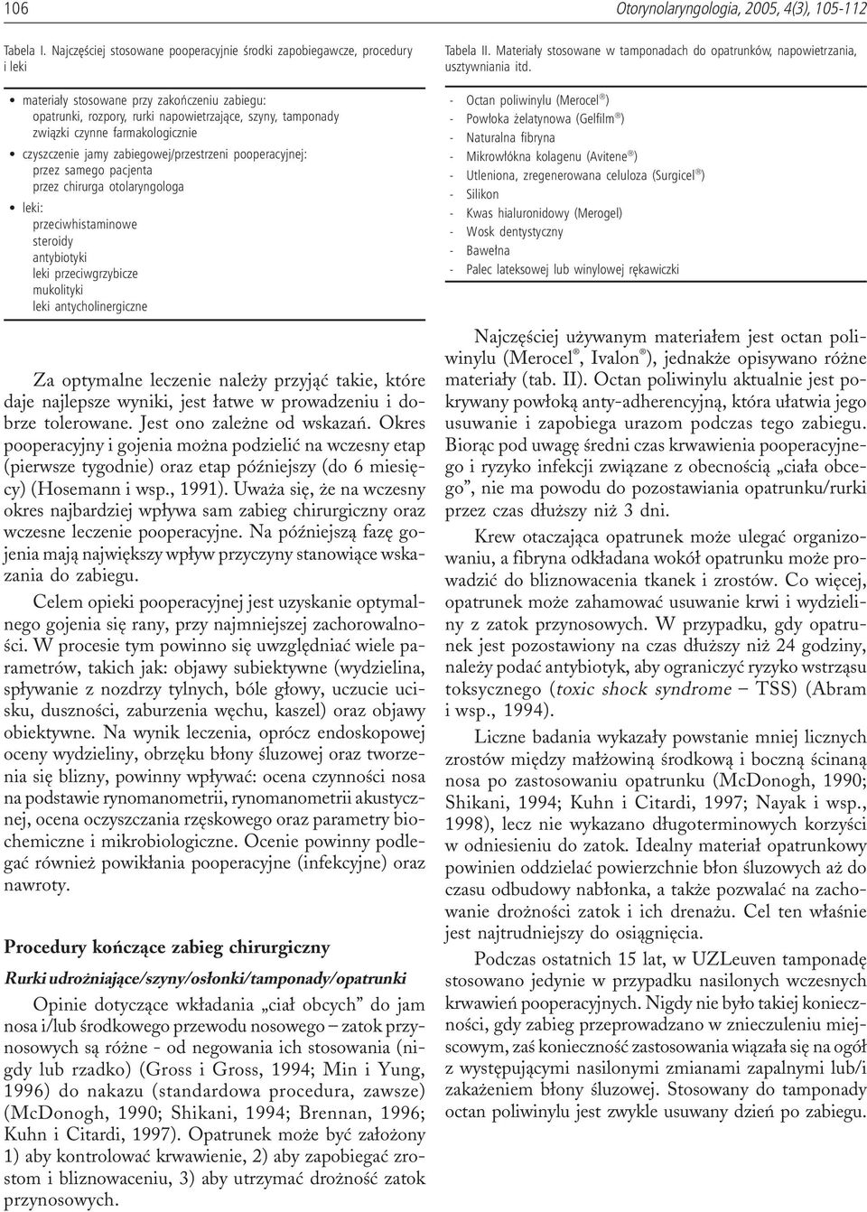 farmakologicznie czyszczenie jamy zabiegowej/przestrzeni pooperacyjnej: przez samego pacjenta przez chirurga otolaryngologa leki: przeciwhistaminowe steroidy antybiotyki leki przeciwgrzybicze
