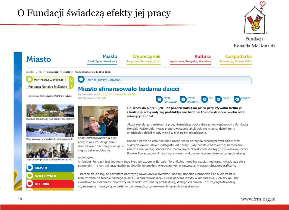 świadczą