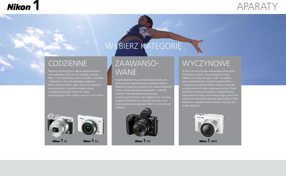 Dzięki tym aparatom bezlusterkowym z wymienną optyką możesz z wyjątkową precyzją uwieczniać magię emocjonujących chwil. Żadna z nich już Ci nie umknie.