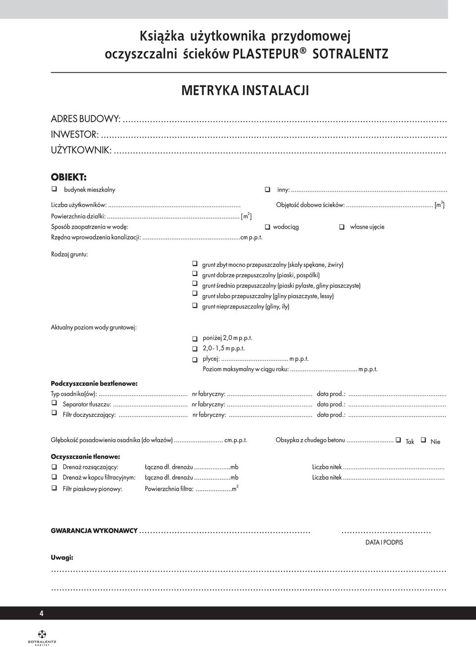 oczyszczalni œcieków
