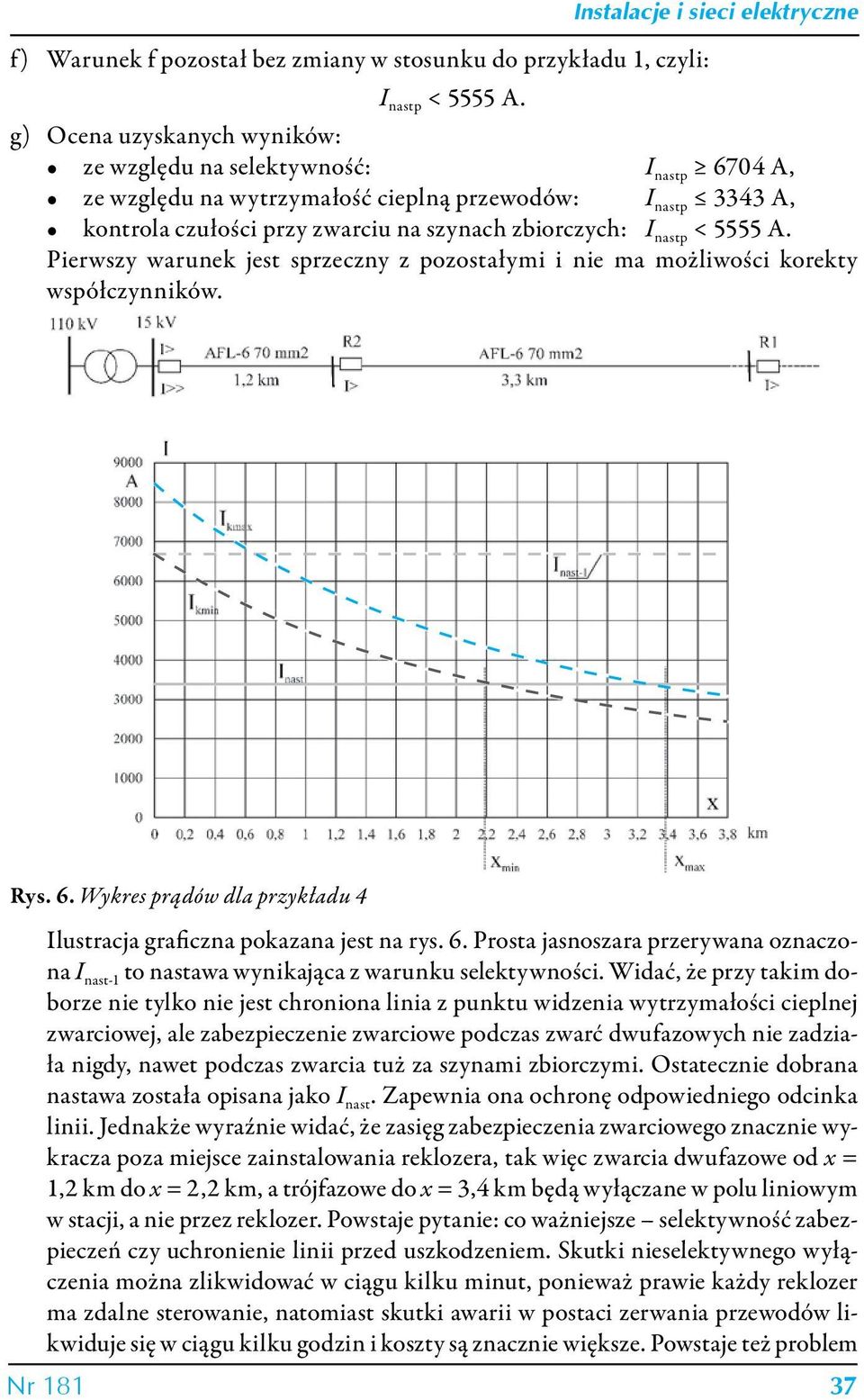 zbiorczych: nastp < 5555 A. Pierwszy warune jest sprzeczny z pozostałymi i nie ma możliwości orety współczynniów. Rys. 6.