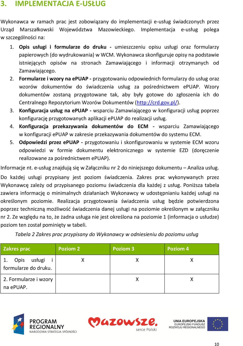 Wykonawca skonfiguruje opisy na podstawie istniejących opisów na stronach Zamawiającego i informacji otrzymanych od Zamawiającego. 2.